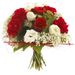 Bouquet in red and white