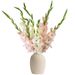 Witte en roze gladiolen (medium)