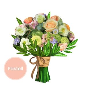 Pastel seasonal bouquet