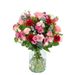 Boeket roze, wit en rood