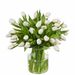 Bouquet de tulipes blanches