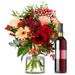 Beautiful winter bouquet + free red wine
