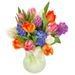 Mix of tulips and hyacinths