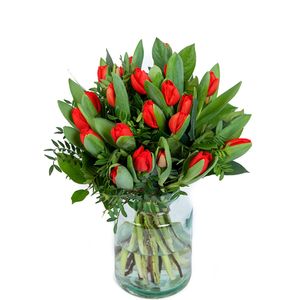 Tulip Bouquet Timeless Red