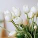 Bouquet of white tulips