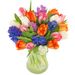 Mix of tulips and hyacinths