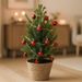 Mini Christmas tree Classic with basket