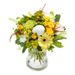 Yellow, green and white Easter bouquet