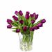 Purple tulip bouquet