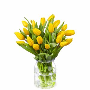 Geel tulpenboeket