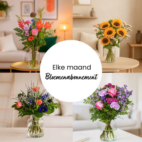 Elke maand een seizoensboeket