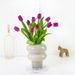 Boîte aux lettres tulipes violettes