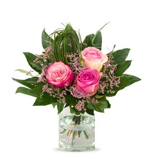 Romantic pink roses