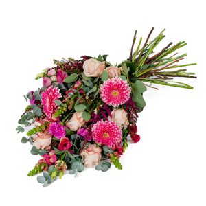 Funeral bouquet simple pink