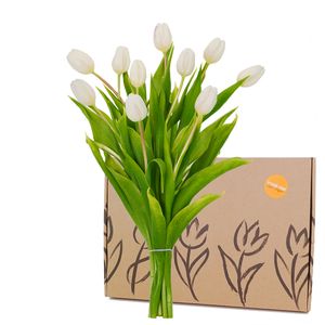 Brievenbus witte Tulpen