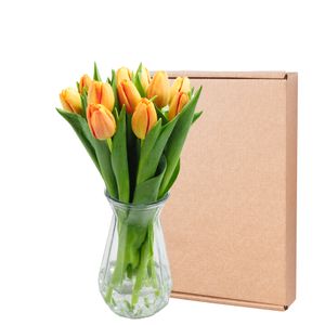 Boîte aux lettres Tulipes Orange