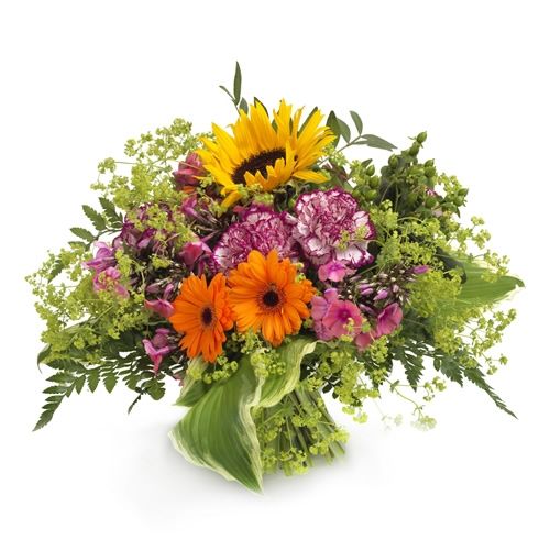 Bright colors bouquet delivered in Holland | Regiobloemist