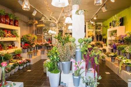 Sfeerfoto van bloemenwinkel t Roosje Zevenbergen