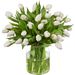 Bouquet de tulipes blanches