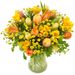 Orange and yellow spring bouquet