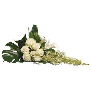 Funeral bouquet green/white