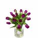 Purple tulip bouquet