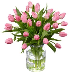 Pink tulip bouquet
