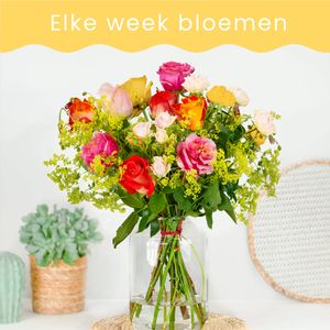 A seasonal bouquet every week