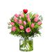 Loving pink tulips with heart (medium)