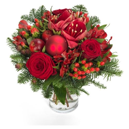 Bouquet de Noël rouge