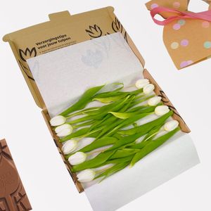 Brievenbus witte Tulpen