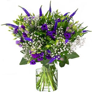 Purple / Blue and White Bouquet