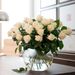 Lange witte rozen | kies aantal