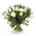 Elegant bouquet of white tulips