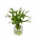 Bouquet of white tulips