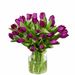 Purple tulip bouquet