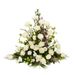 Funeral arrangement white
