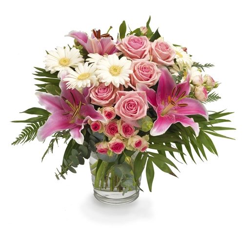 Rose bouquet with lilies ao
