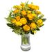 Beautiful yellow spring bouquet