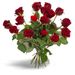 Red roses with hearts