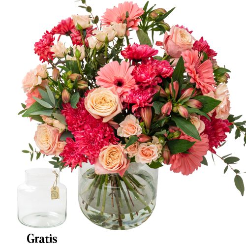 Bouquet Lina with Vase (value € 10)