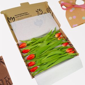 Brievenbus Rode Tulpen