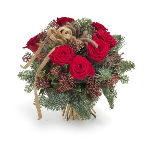 Weihnachtssträuße rot