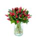 Rode tulpen met hartjes (medium)