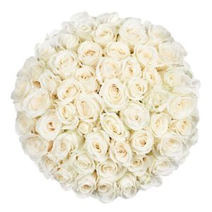 50 witte rozen | Bloemist