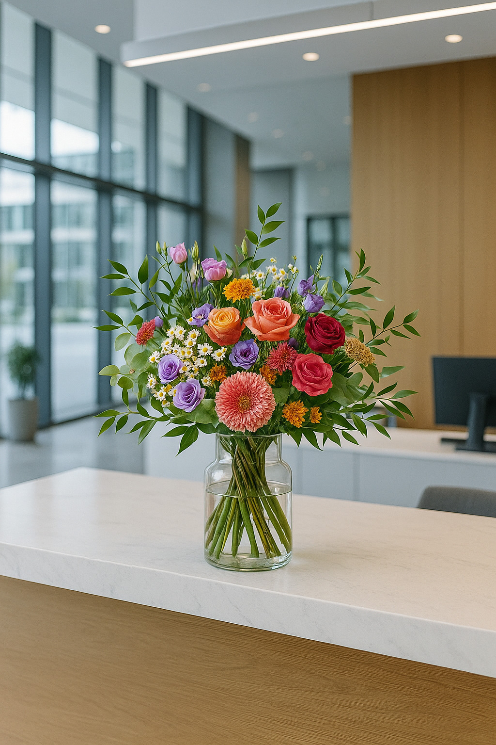 Zakelijk bloemen bezorgen op kantoor